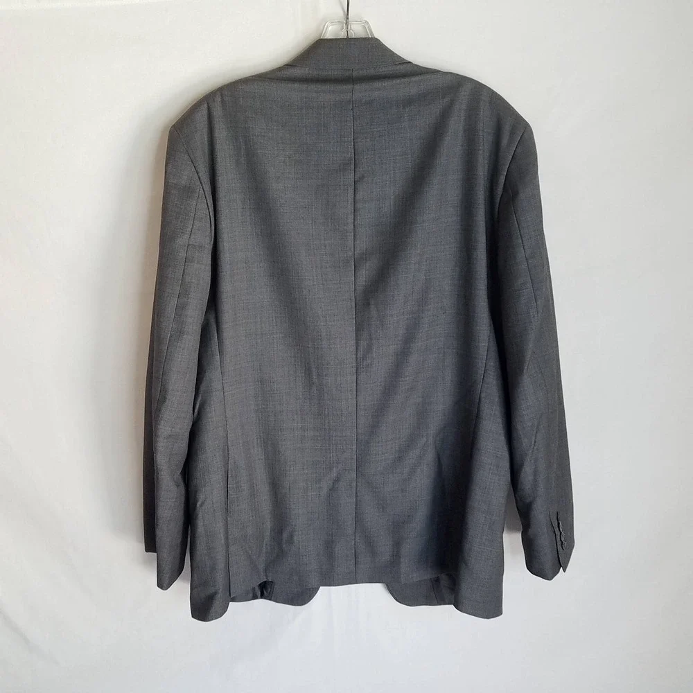 Calvin Klein Mens Grey Wool Extreme Slim 2PC Suit Blazer Sz 42R Pants Sz 34x28
